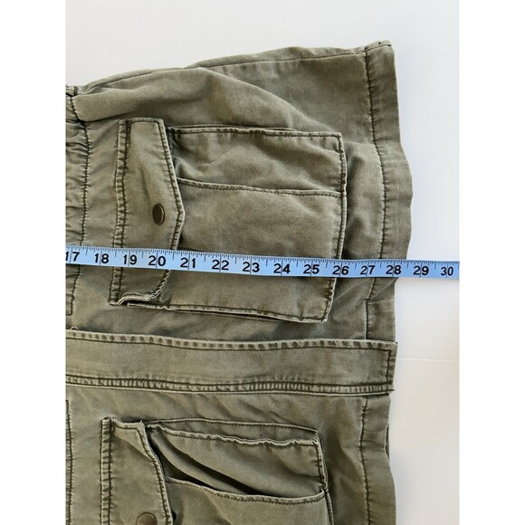 BP Womens Field Utility Jacket Sz M Green Long Sleeve Pockets Drawstring Waist - Picture 9 of 12